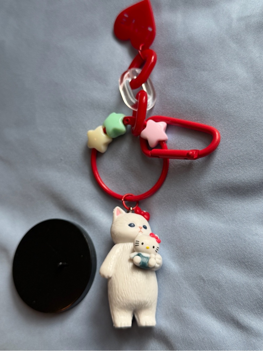 Mofu holding HK Keychain/Figurine with stand. - Picture 2 of 2